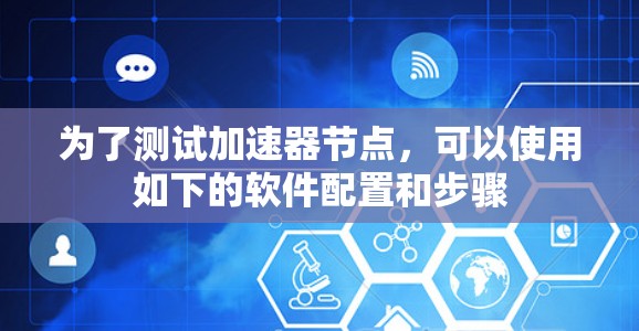 为了测试加速器节点，可以使用如下的软件配置和步骤