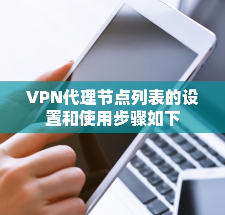VPN代理节点列表的设置和使用步骤如下