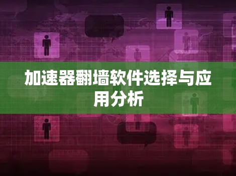 加速器翻墙软件选择与应用分析